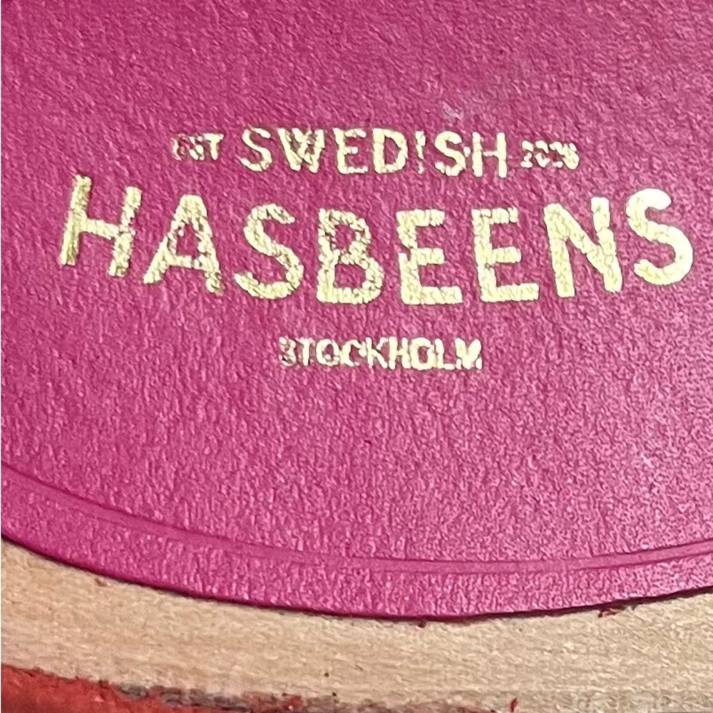 Swedish Hasbeens platform sandals, 8.5 narrow *NOTE they need ankle straps* - Picture 3 of 8